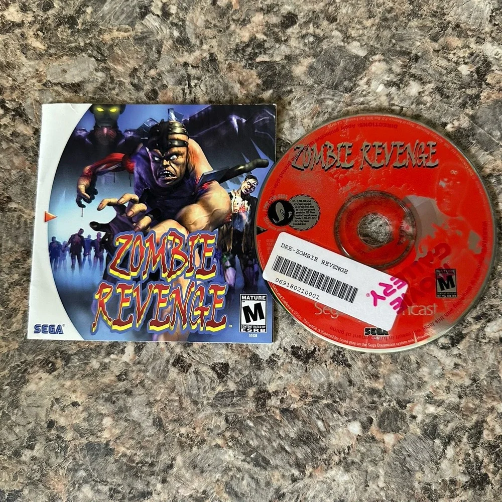 Zombie Revenge (Sega Dreamcast, 2000) Disc And Manual Only Clean Tested Fast